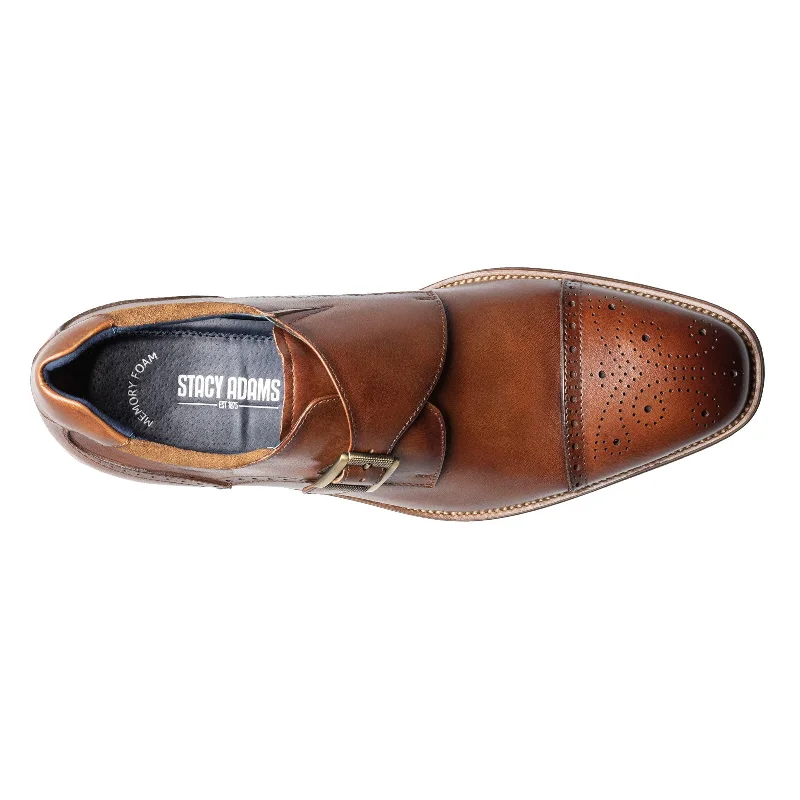 Men's Stacy Adams, Mathis Cap Toe Monk Strap