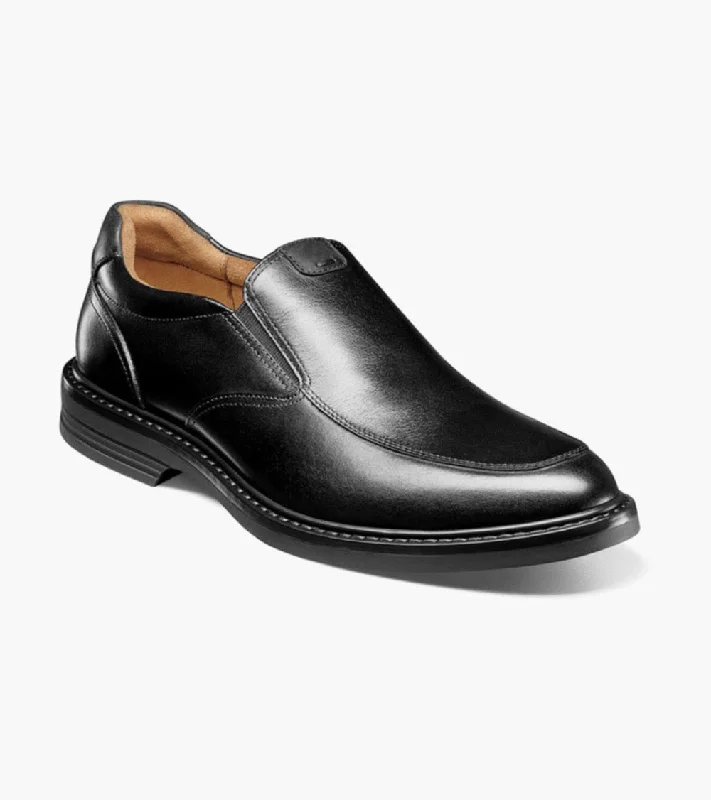 Florsheim Men's Norwalk Moc Toe Slip on Black Smith