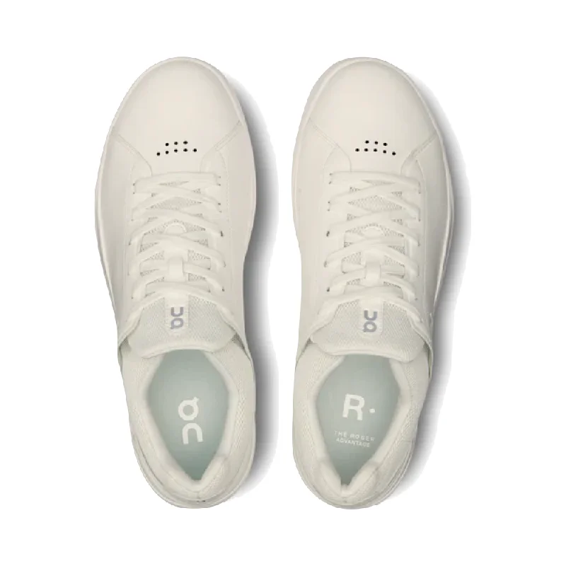 On Men's THE ROGER Advantage Sneaker in White/Undyed