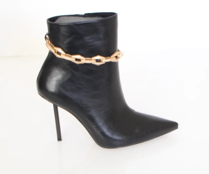 PINO VERDE Booties with Chain