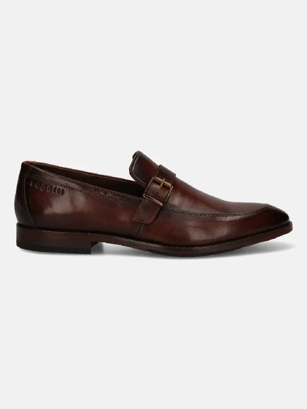 bugatti Dark Brown Monk Shoes