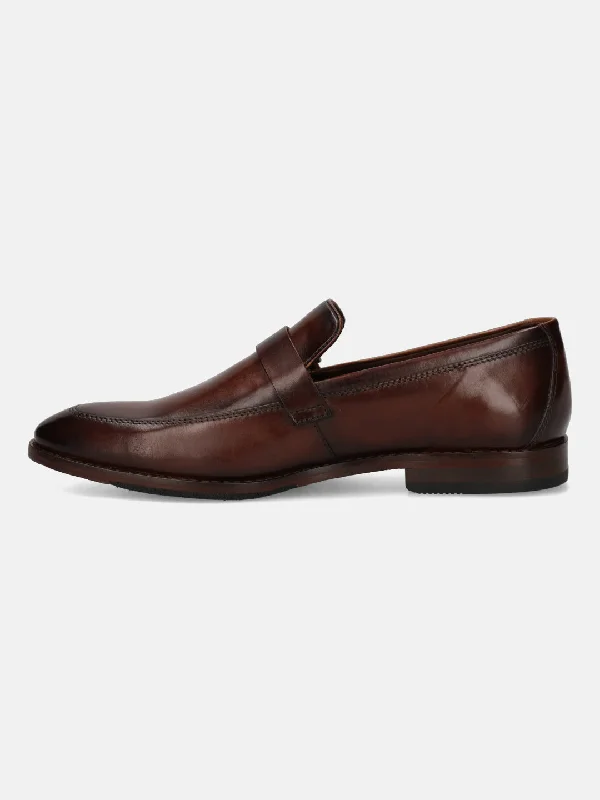 bugatti Dark Brown Monk Shoes