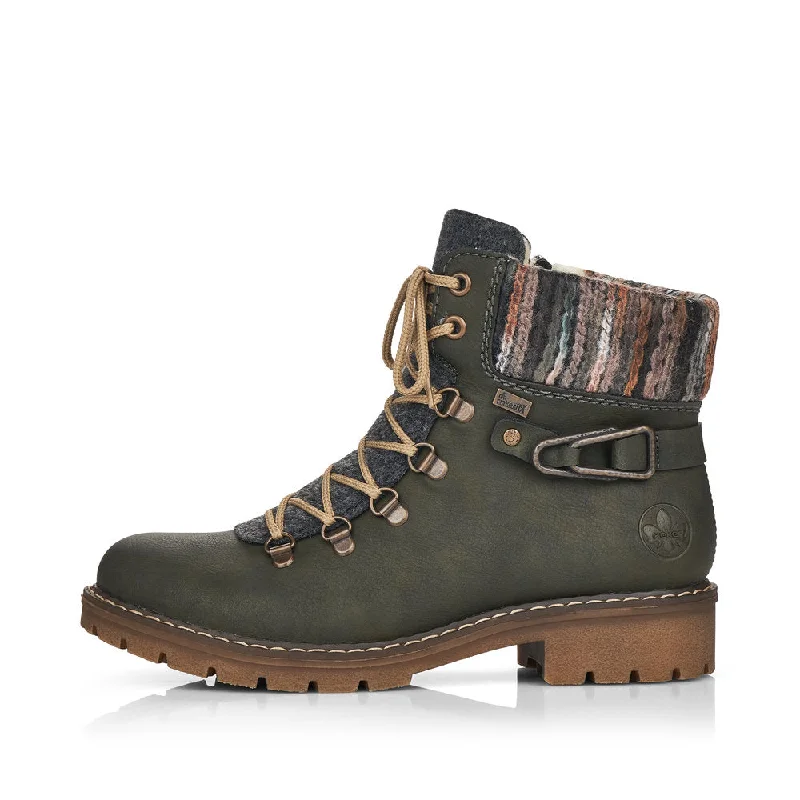 Rieker Women's Sabrina 31 Boot Forest / Anthrazit / Grau-Braun