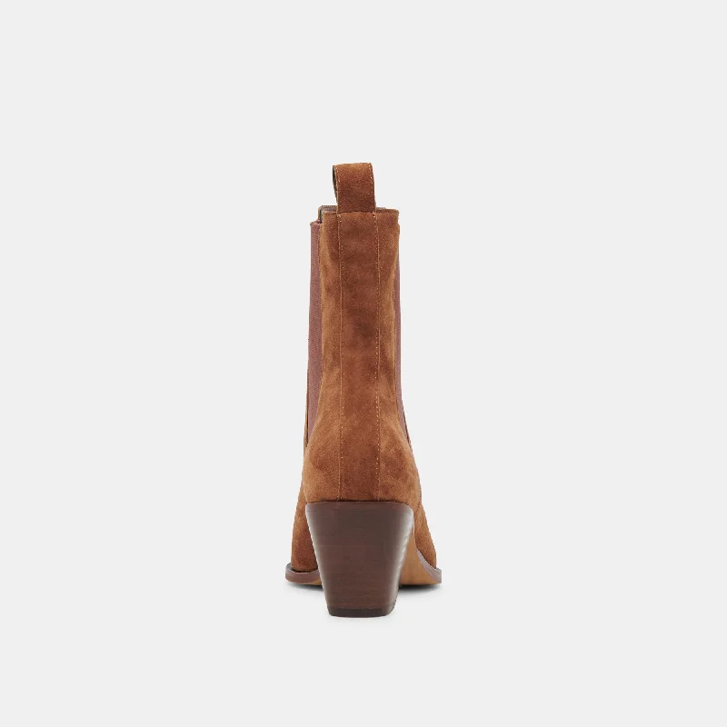 SHADIE H2O WIDE BOOTIES BROWN SUEDE