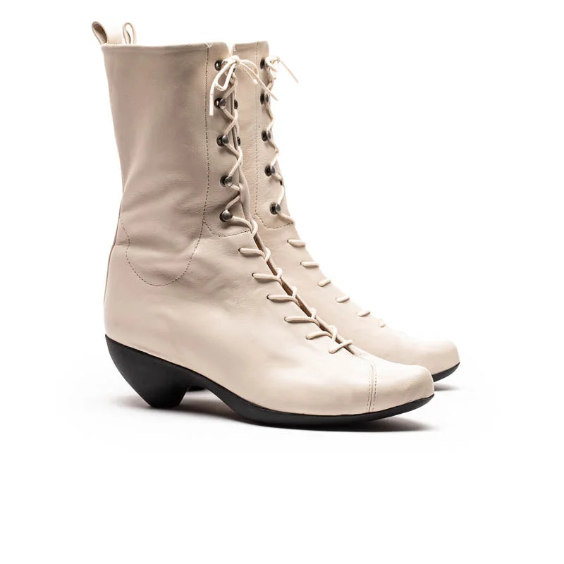 TANYA Off-White | Leather Boot