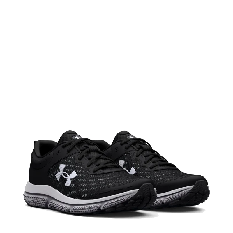 Under Armour Men's Charged Assert 10 Sneaker in Black/White