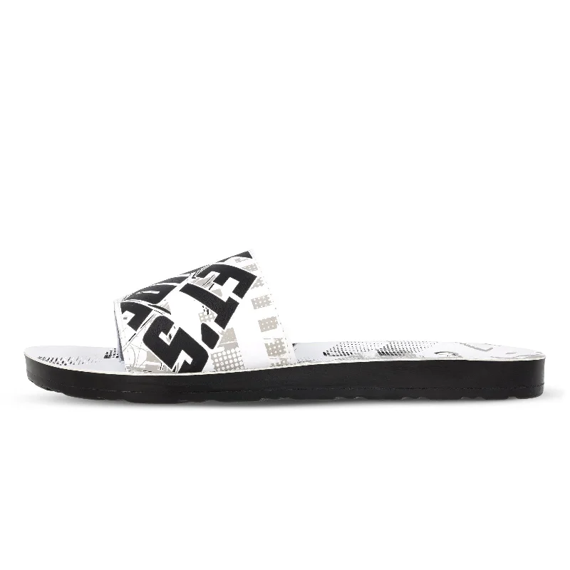 Walkaroo Mens Flip Flop Slippers  - BX1669 White