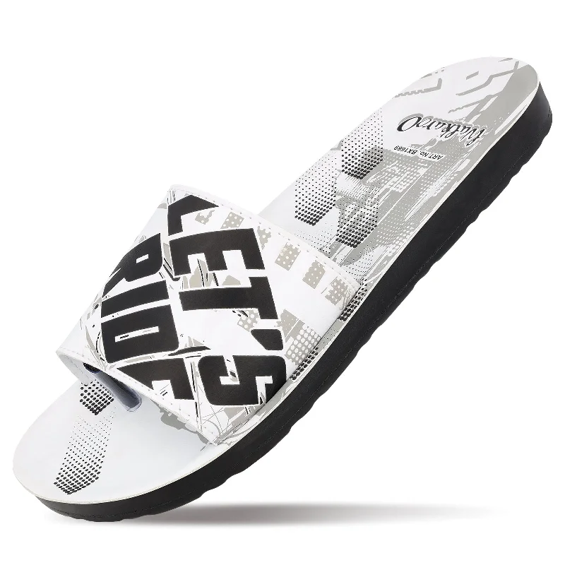 Walkaroo Mens Flip Flop Slippers  - BX1669 White