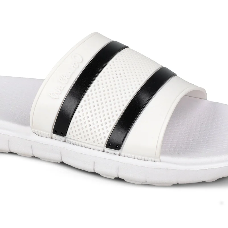 Walkaroo Mens Flip Flop Slippers   - WC4240 White