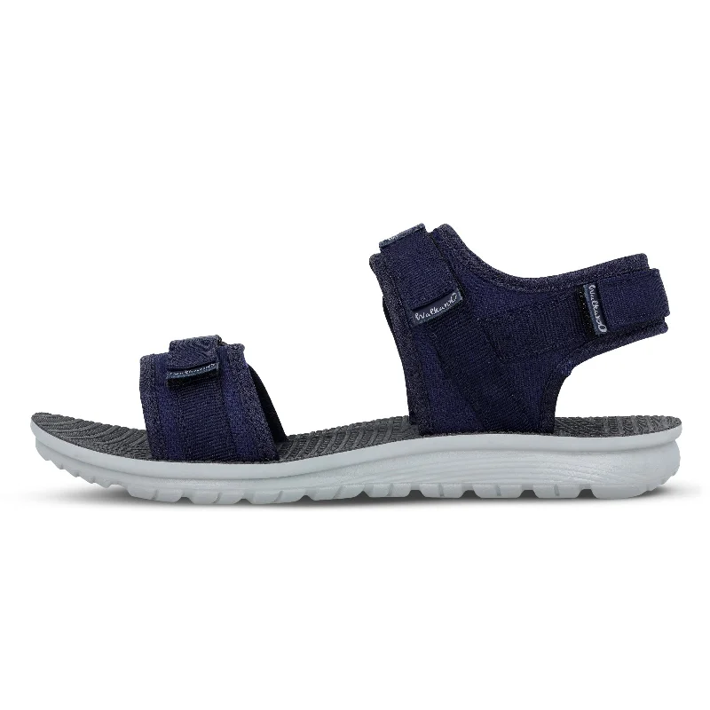 Walkaroo Men Strappy Floater Sandals  - WG5715 Blue