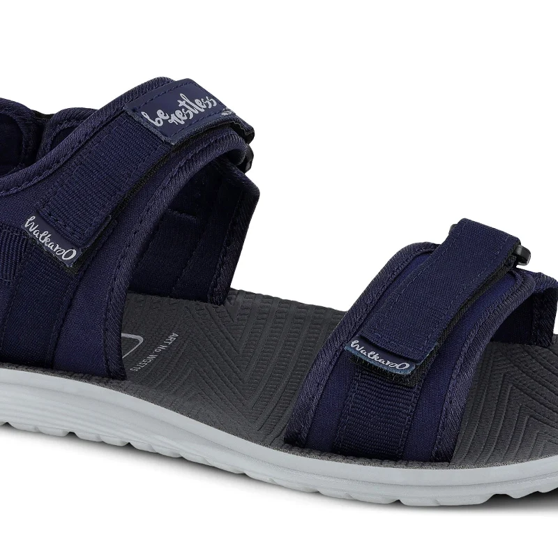 Walkaroo Men Strappy Floater Sandals  - WG5715 Blue