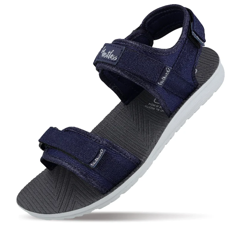 Walkaroo Men Strappy Floater Sandals  - WG5715 Blue