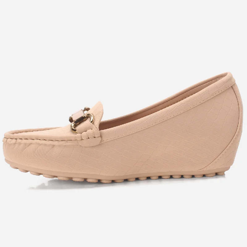 Womens ""KANAAN"" High Wedge Comfy Moccasin