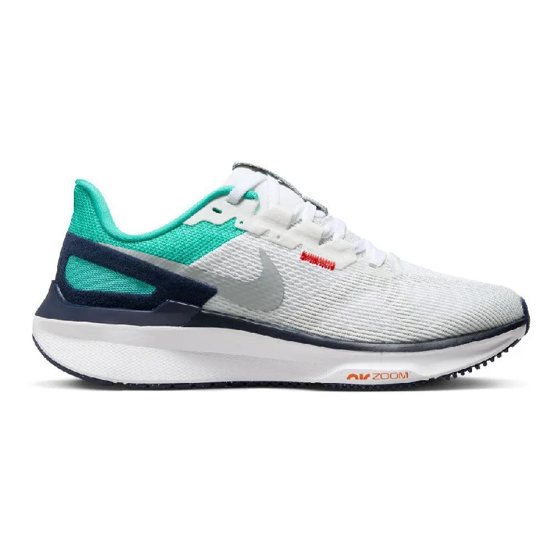 Women's Nike Structure 25, White/Lt Smoke Grey-Clear Jade-Jade Ice, 11 B Medium