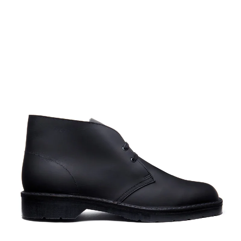 Black Waxy Chukka Boot