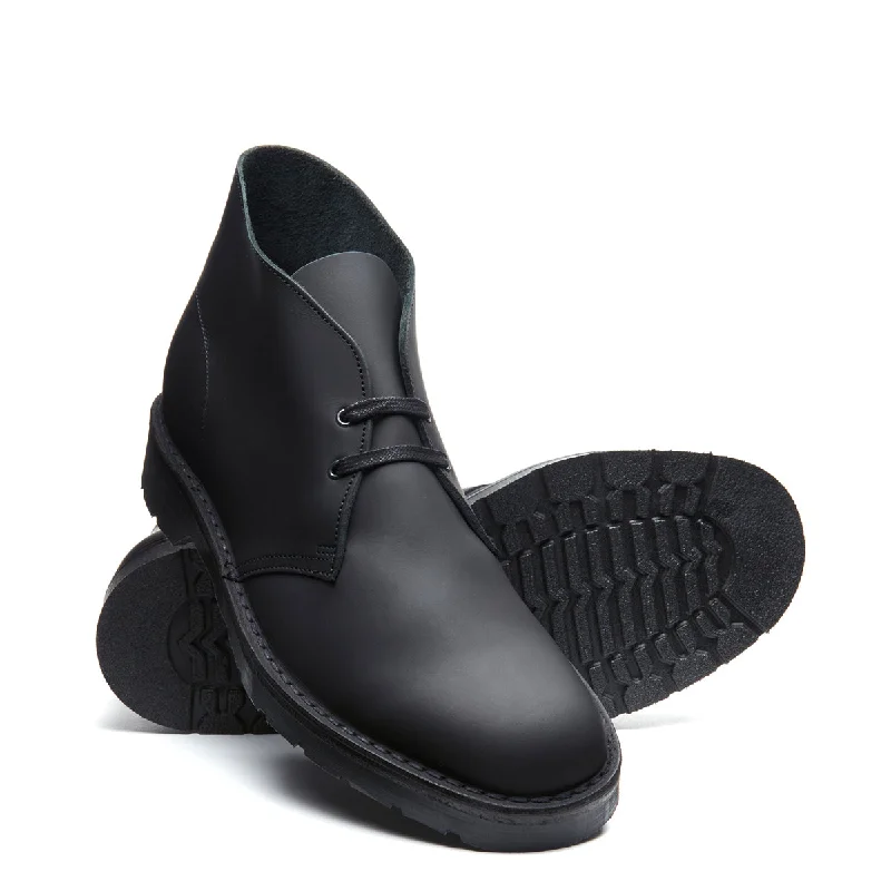 Black Waxy Chukka Boot