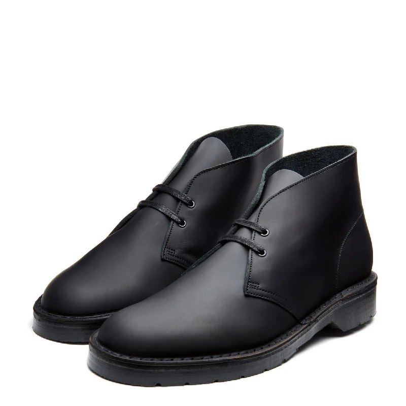 Black Waxy Chukka Boot