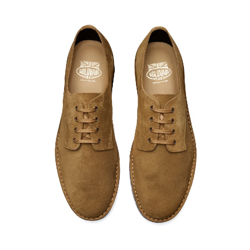 Tan Suede 4 Eye Gibson Shoe