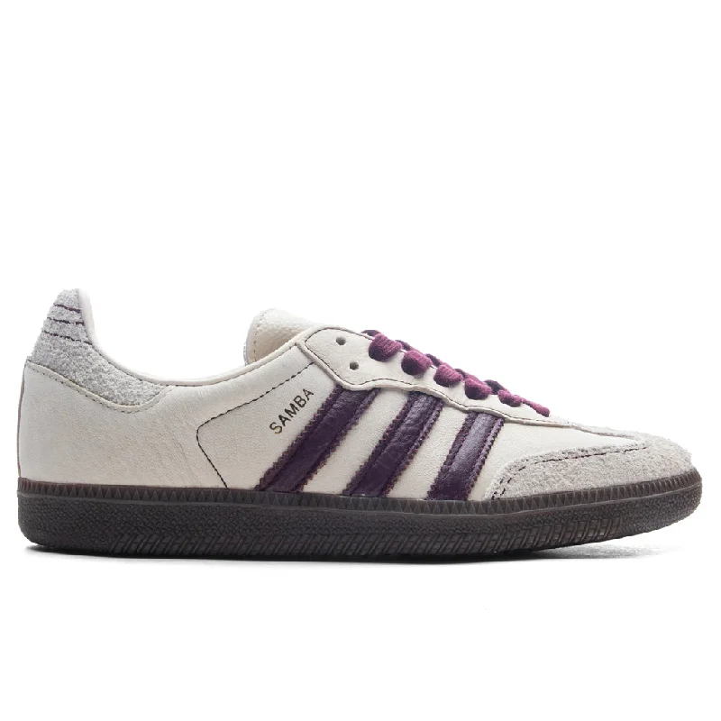 Women's Samba OG - Wonder White/Maroon/Putgre