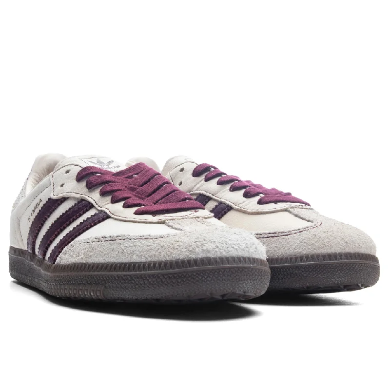 Women's Samba OG - Wonder White/Maroon/Putgre