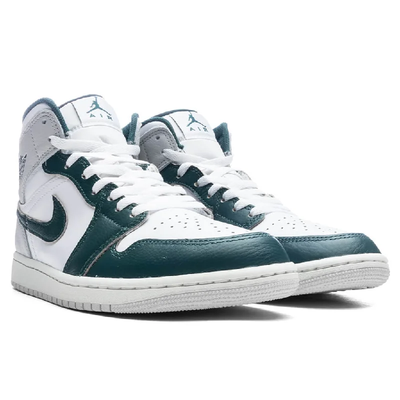 Air Jordan 1 Mid SE - White/Oxidized Green/Sail