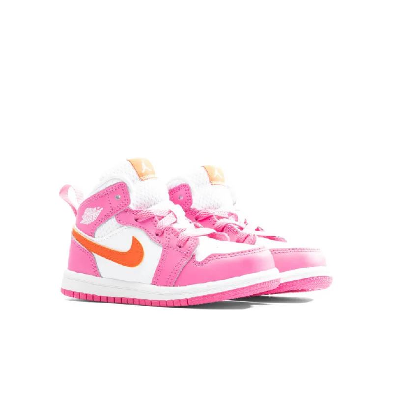 Air Jordan 1 Mid (TD) - Pinksicle/Safety Orange/White