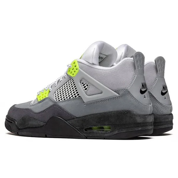 Air Jordan 4 Retro ""Neon""- Cool Grey/Volt/Wolf Grey/Anthracite