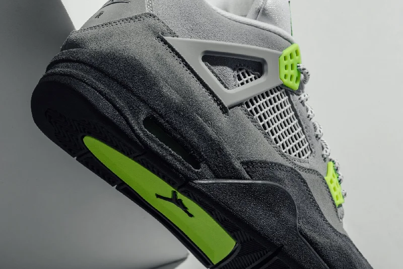 Air Jordan 4 Retro ""Neon""- Cool Grey/Volt/Wolf Grey/Anthracite