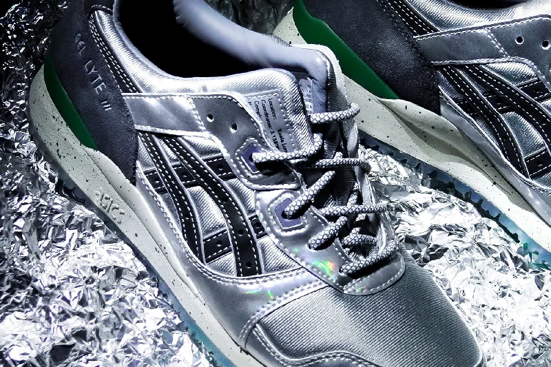 Asics x SneakerLAH x HUNDRED% Gel-Lyte III - Piedmont Grey/Shamrock Green