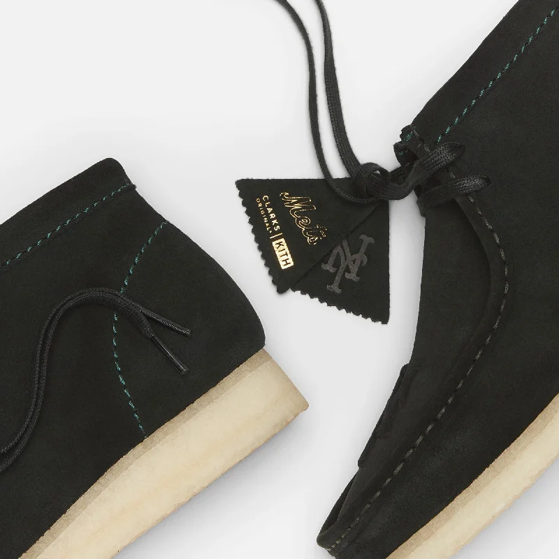 Kith & Clarks for New York Mets Wallabee Boot - Dark Green Suede