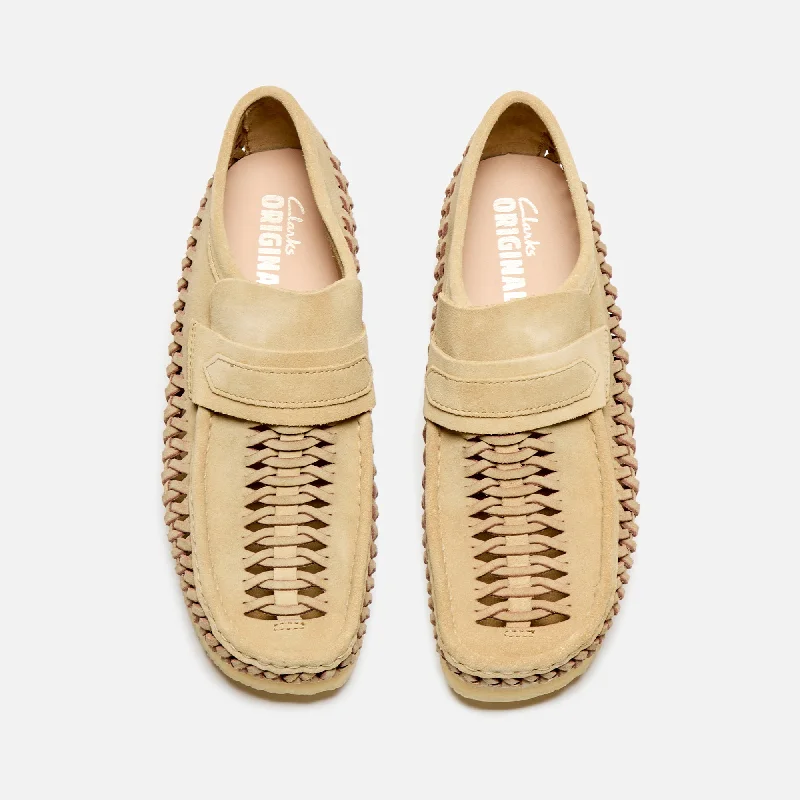 Clarks Wallabee Loafer Weave - Maple Suede