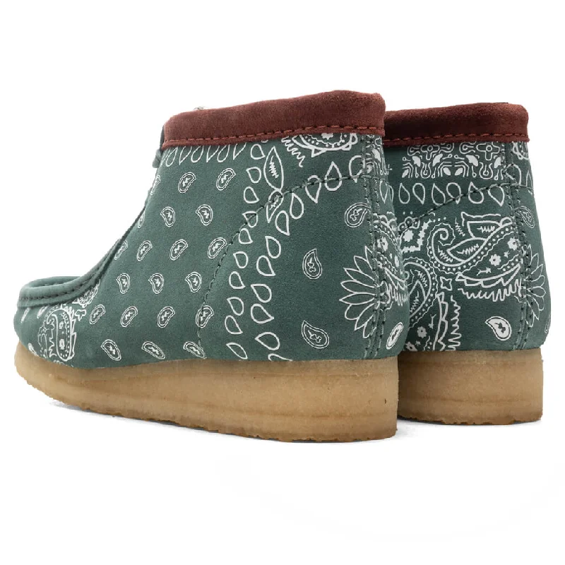 Wallabee Boot - Green Paisley