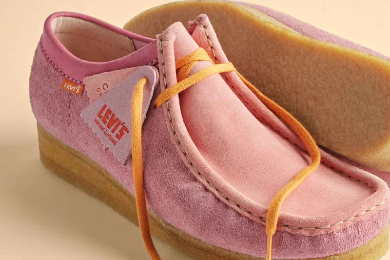 Clarks x Levi's Vintage Wallabee - Pink Combi