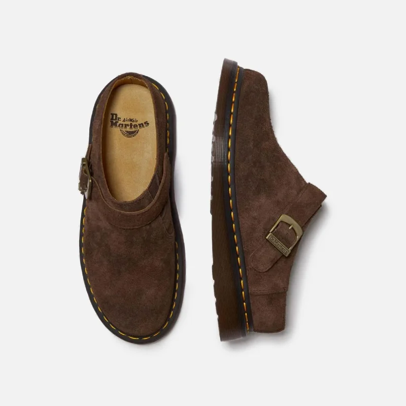 Dr. Martens Isham Desert Oasis Mules - Dark Brown