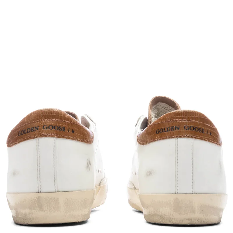 Women's Super-Star Sneakers - White/Tobacco/Silver