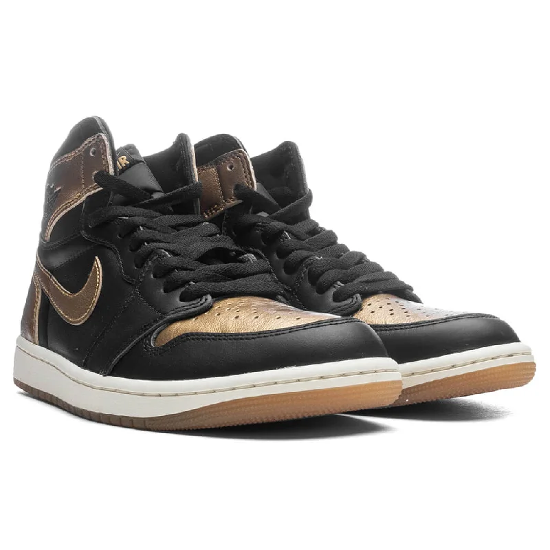 Air Jordan 1 Retro High OG 'Black and Gold' - Black/Metallic/Sail