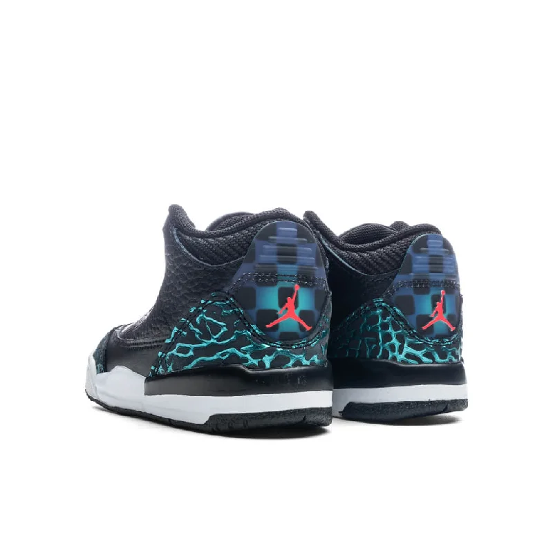 Air Jordan 3 Retro (TD) 'Moto' - Black/Siren Red/Hyper Jade