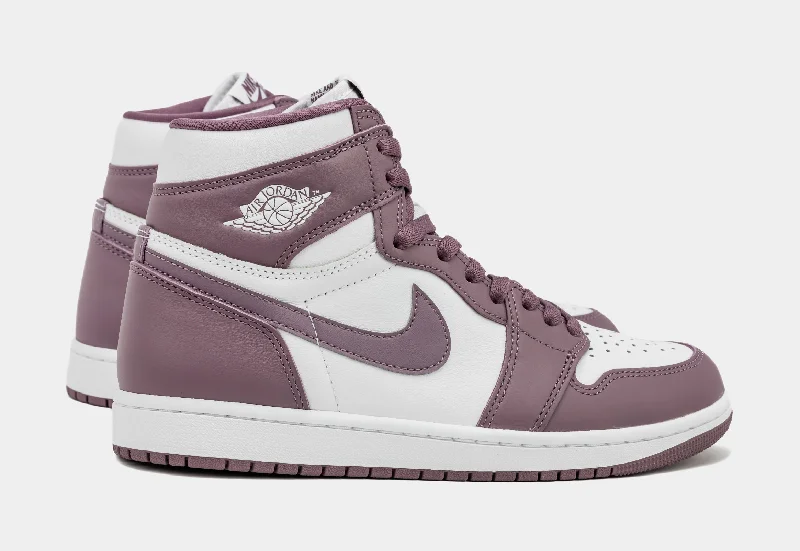 Air Jordan 1 Retro High OG Mauve Mens Lifestyle Shoes (White/Sky J Mauve)