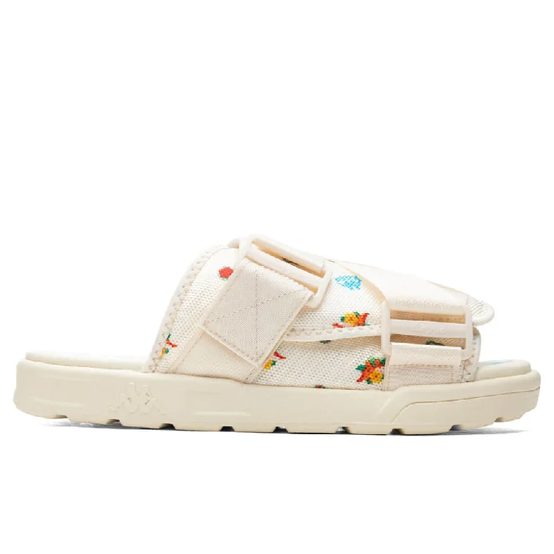 222 Banda Degana Sandals - Off-White/Blue Hawaiian