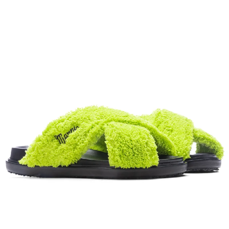 Fussbett Slide Sandal - Lime Green