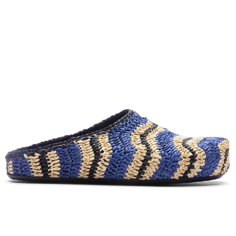 Marni x No Vacancy Inn Fussbett Sabot - Vivid Blue/Natural