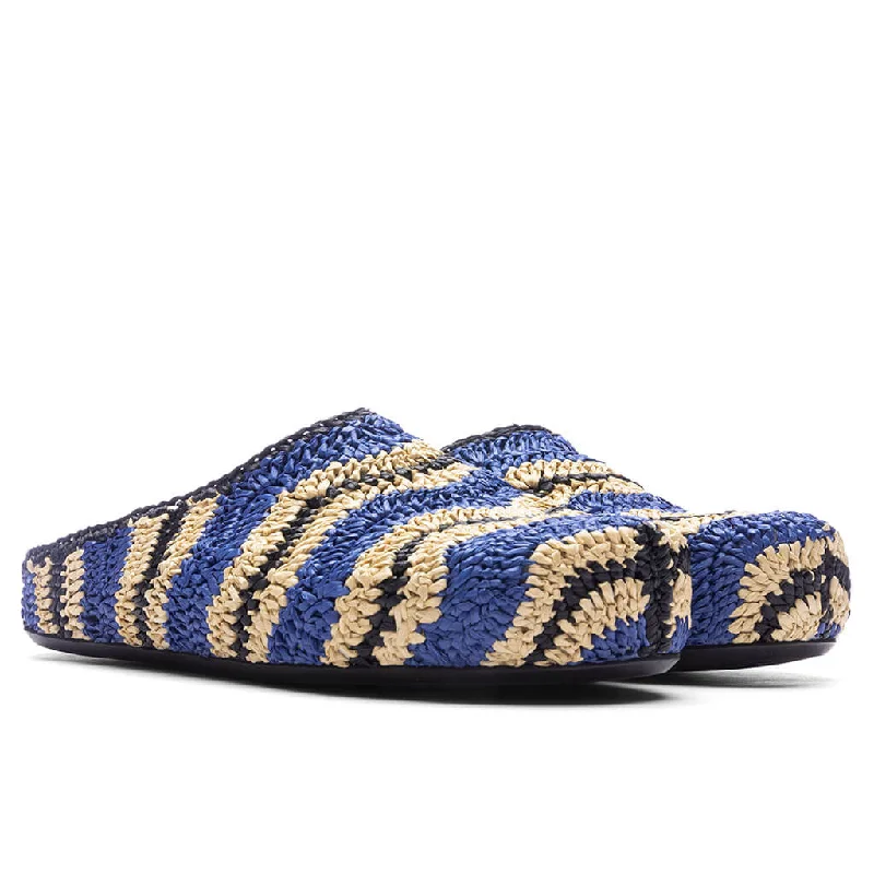 Marni x No Vacancy Inn Fussbett Sabot - Vivid Blue/Natural