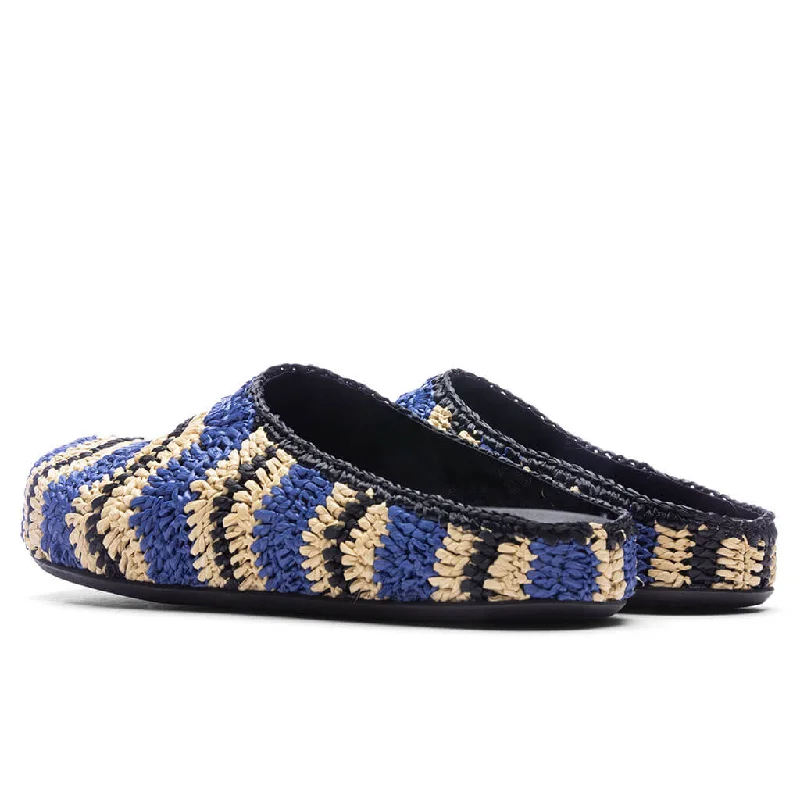 Marni x No Vacancy Inn Fussbett Sabot - Vivid Blue/Natural