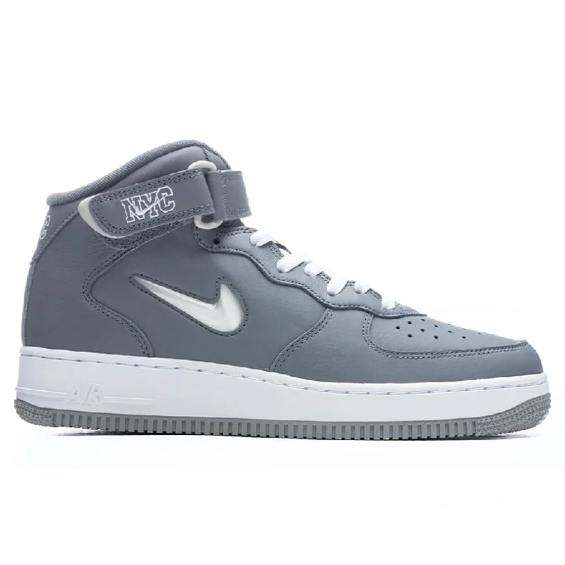 Air Force 1 Mid Jewel 'NYC Cool Grey' - Cool Grey/Metallic Silver