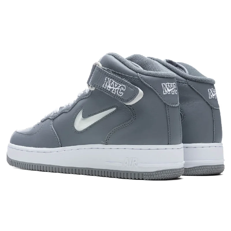 Air Force 1 Mid Jewel 'NYC Cool Grey' - Cool Grey/Metallic Silver