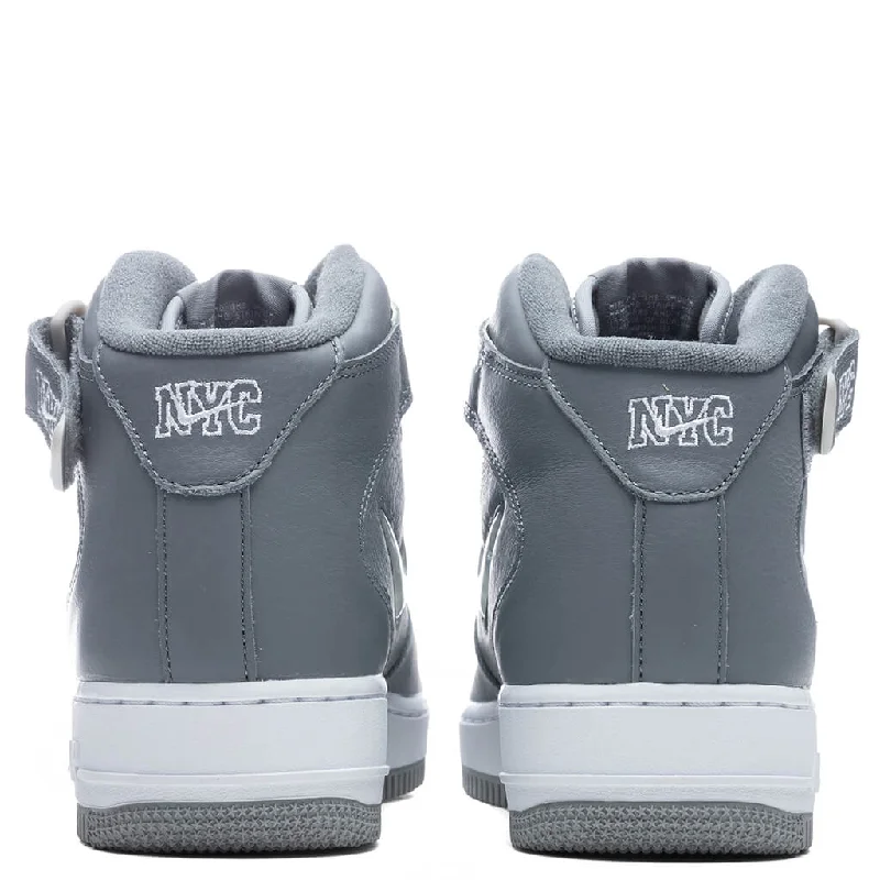 Air Force 1 Mid Jewel 'NYC Cool Grey' - Cool Grey/Metallic Silver