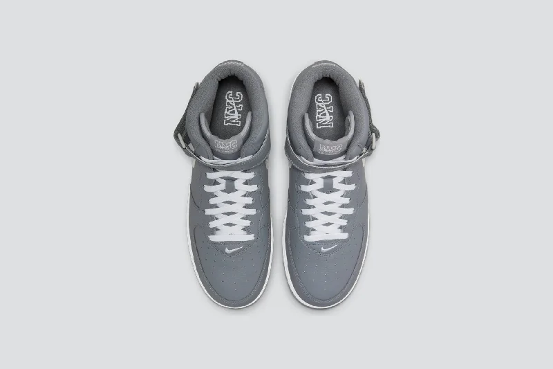 Air Force 1 Mid Jewel 'NYC Cool Grey' - Cool Grey/Metallic Silver