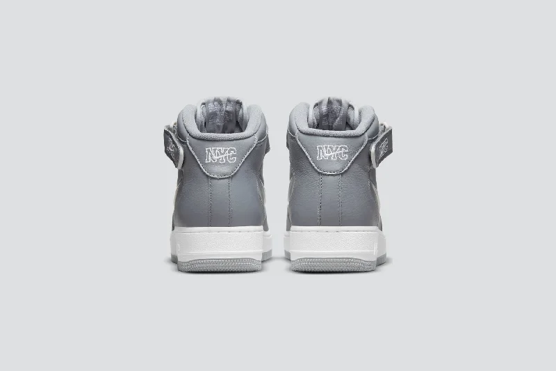 Air Force 1 Mid Jewel 'NYC Cool Grey' - Cool Grey/Metallic Silver