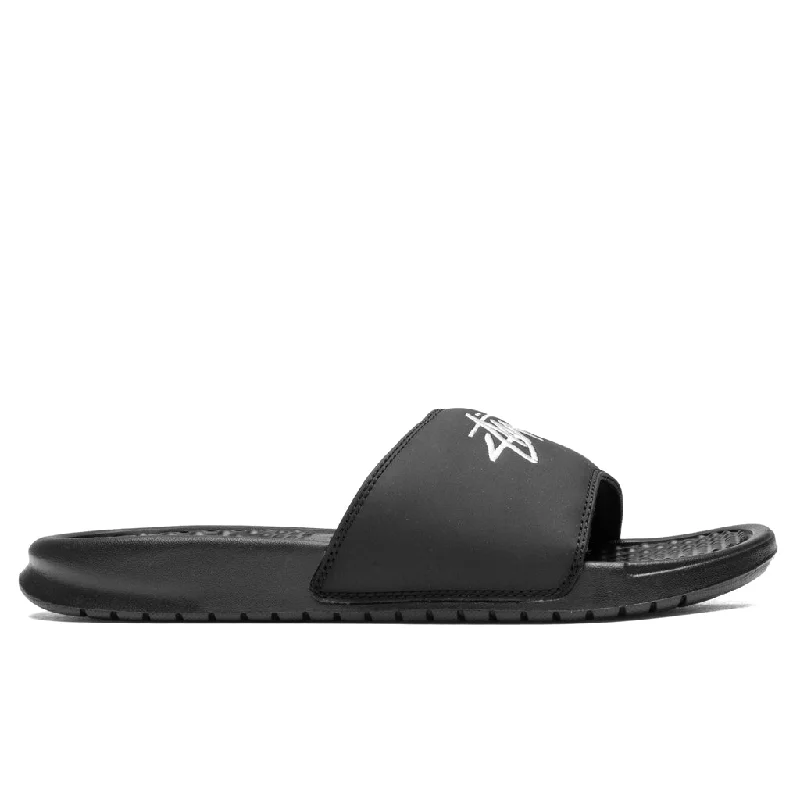 Nike x Stussy Benassi - Black/Sail