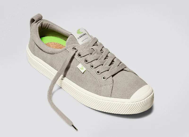 OCA Low Cloud Grey Suede Sneaker Men